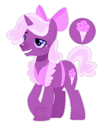 Size: 406x476 | Tagged: safe, artist:6-fingers-lover, imported from derpibooru, oc, oc only, oc:cotton candy, pony, unicorn, apron, clothes, crossdressing, femboy, magical lesbian spawn, male, offspring, parent:pinkie pie, parent:sugar belle, parents:sugarpie, simple background, solo, stallion, transparent background