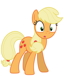 Size: 6913x8161 | Tagged: safe, artist:estories, imported from derpibooru, applejack, earth pony, pony, absurd resolution, female, hatless, mare, missing accessory, simple background, solo, transparent background, vector