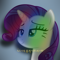 Size: 800x800 | Tagged: dead source, safe, artist:penguinsn1fan, artist:uponia, imported from derpibooru, rarity, pony, album, album cover, ariana grande, bust, cover, female, parody, ponified, ponified album cover, portrait, solo