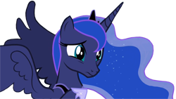 Size: 1920x1080 | Tagged: safe, edit, edited screencap, editor:childofthenight, imported from derpibooru, screencap, princess luna, alicorn, pony, a royal problem, background removed, cute, female, lunabetes, mare, raised hoof, simple background, solo, spread wings, transparent background, wings