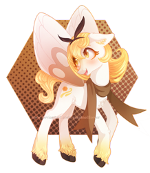 Size: 1163x1334 | Tagged: safe, artist:caramelflower, imported from derpibooru, pegasus, pony, female, mare, pokémon, ponified, ribombee, simple background, solo, transparent background