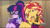 Size: 640x362 | Tagged: safe, imported from derpibooru, screencap, sci-twi, sunset shimmer, twilight sparkle, equestria girls, equestria girls series, rollercoaster of friendship, angry, animated, bandage, book, clothes, female, gem, glasses, jacket, messy hair