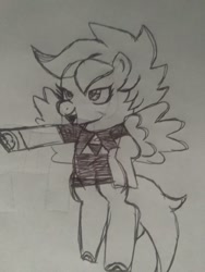 Size: 780x1040 | Tagged: safe, artist:dinkyloo, imported from derpibooru, scootaloo, pegasus, pony, female, mare, older, sketch, solo, the legend of zelda, traditional art, triforce