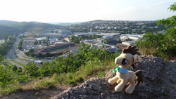 Size: 5184x2920 | Tagged: safe, imported from derpibooru, doctor whooves, time turner, city, cityscape, czech republic, irl, photo, ponies around the world