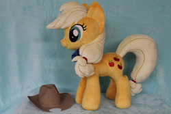 Size: 2256x1504 | Tagged: safe, artist:whitedove-creations, imported from derpibooru, applejack, pony, commission, irl, photo, plushie, solo