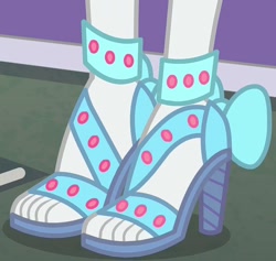 Size: 736x698 | Tagged: safe, imported from derpibooru, screencap, rarity, equestria girls, equestria girls series, rollercoaster of friendship, cropped, feet, foot focus, high heels, legs, open-toed shoes, pictures of legs, sandals, shoes