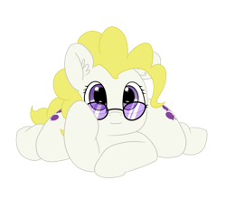 Size: 7520x6942 | Tagged: safe, artist:pabbley, edit, imported from derpibooru, vector edit, surprise, pony, absurd resolution, colored, cute, ear fluff, female, prone, simple background, solo, sunglasses, transparent background, vector