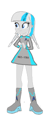 Size: 244x644 | Tagged: safe, artist:dwayneflyer, artist:selenaede, derpibooru exclusive, imported from derpibooru, oc, oc only, oc:starship enterprise, object pony, original species, equestria girls, boots, clothes, dress, equestria girls-ified, high heel boots, mecha musume, shoes, simple background, skirt, solo, star trek, starfleet, transparent background, uss enterprise, warp nacelles