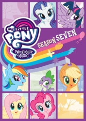 Size: 1064x1500 | Tagged: safe, imported from derpibooru, applejack, fluttershy, pinkie pie, rainbow dash, rarity, spike, twilight sparkle, alicorn, season 7, amazon.com, dvd, dvd cover, mane seven, mane six, twilight sparkle (alicorn)