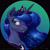 Size: 1200x1200 | Tagged: safe, artist:amarynceus, imported from derpibooru, princess luna, alicorn, pony, :p, aside glance, blushing, bust, cheek fluff, commission, crown, cute, ear fluff, eyelashes, eyeshadow, female, freckles, jewelry, lidded eyes, lunabetes, makeup, mare, regalia, sideways glance, silluna, silly, smiling, solo, tongue out