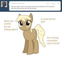 Size: 650x596 | Tagged: safe, artist:sintakhra, imported from derpibooru, mjölna, earth pony, pony, ask sandy pony, ask, female, mare, simple background, solo, tumblr, white background