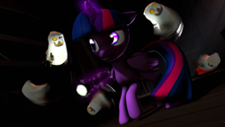 Size: 3840x2160 | Tagged: safe, artist:wiizzie, imported from derpibooru, twilight sparkle, alicorn, ghost, pony, 3d, female, high res, solo, twilight sparkle (alicorn)