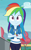 Size: 399x645 | Tagged: safe, imported from derpibooru, screencap, rainbow dash, equestria girls, equestria girls series, rollercoaster of friendship, cropped, crossed arms, cute, dashabetes, female, geode of super speed, magical geodes, smiling, solo