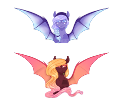 Size: 1024x866 | Tagged: safe, artist:kimyowolf, imported from derpibooru, oc, oc only, oc:bria, oc:peach wing, bat pony, pony, bust, female, mare, portrait, simple background, transparent background