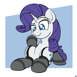 Size: 1920x1920 | Tagged: safe, artist:ashtoneer, imported from derpibooru, rarity, pony, clothes, female, garter belt, garters, solo, stockings, thigh highs