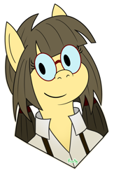 Size: 1300x2000 | Tagged: safe, artist:b-cacto, imported from derpibooru, oc, oc only, oc:sphee, pony, clothes, glasses, shirt, simple background, solo, transparent background