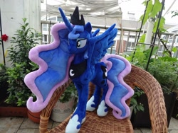 Size: 1440x1080 | Tagged: artist needed, safe, artist:hutouluosha, imported from derpibooru, princess luna, alicorn, pony, female, irl, mare, photo, plushie, solo