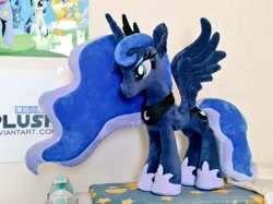 Size: 1024x767 | Tagged: safe, artist:nekokevin, imported from derpibooru, princess luna, pony, cute, female, irl, lunabetes, mare, photo, plushie, spread wings, wings