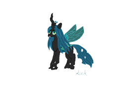 Size: 2100x1500 | Tagged: safe, artist:csdev04, imported from derpibooru, queen chrysalis, changeling, female, simple background, solo, transparent background