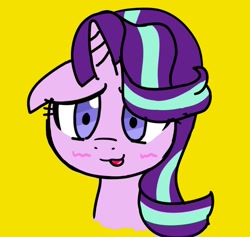 Size: 861x816 | Tagged: safe, artist:obake_kyu, imported from derpibooru, starlight glimmer, pony, unicorn, blushing, female, solo