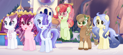 Size: 5144x2328 | Tagged: safe, artist:6-fingers-lover, artist:xxmelody-scribblexx, imported from derpibooru, oc, oc only, oc:fireball, oc:ghost heart, oc:lucky hoof, oc:smooth blue, oc:strong heart, oc:sugar cane, earth pony, pegasus, pony, unicorn, base used, bust, coat markings, female, high res, levitation, magic, magical lesbian spawn, mare, movie accurate, offspring, parent:applejack, parent:bulk biceps, parent:doctor fauna, parent:fluttershy, parent:pinkie pie, parent:rainbow dash, parent:rarity, parent:sugar belle, parent:sunset shimmer, parent:trouble shoes, parent:troubleshoes clyde, parent:twilight sparkle, parents:faunashy, parents:raribulk, parents:sugarpie, parents:sunsetdash, parents:troublejack, parents:twidash, self-levitation, socks (coat marking), socks (coat markings), telekinesis