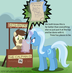 Size: 1008x1021 | Tagged: safe, artist:kinrah, imported from derpibooru, trixie, oc, oc:calpain, alicorn, earth pony, pony, unicorn, alicornified, atg 2018, butt, drawing, female, glowing horn, levitation, lucy's advice booth, magic, magic aura, male, mare, newbie artist training grounds, plot, ponysona, race swap, stallion, talking in third person, telekinesis, the great and powerful ass, third person, trixiecorn