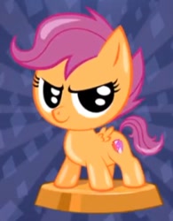 Size: 271x347 | Tagged: safe, imported from derpibooru, scootaloo, pony, my little pocket ponies, my little pony pocket ponies, chibi, cute, cutealoo, cutie mark, female, official, official art, pocket ponies, solo, the cmc's cutie marks