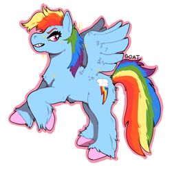 Size: 882x863 | Tagged: safe, artist:kittycoot, imported from derpibooru, rainbow dash, pegasus, pony, female, mare, simple background, solo, white background