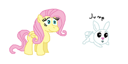 Size: 453x227 | Tagged: safe, artist:theinflater19, imported from derpibooru, angel bunny, fluttershy, series:flutter p