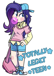 Size: 1024x1432 | Tagged: safe, artist:befishproductions, imported from derpibooru, rarity, human, friendship university, bubblegum, clothes, converse, cute, female, food, gum, humanized, plainity, raribetes, shoes, simple background, solo, transparent background