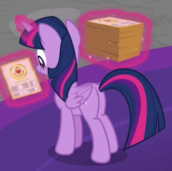 Size: 336x334 | Tagged: safe, imported from derpibooru, screencap, twilight sparkle, alicorn, pony, friendship university, butt, cropped, female, plot, solo, twilight sparkle (alicorn)