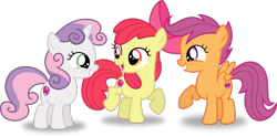 Size: 1024x506 | Tagged: safe, imported from derpibooru, apple bloom, scootaloo, sweetie belle, cutie mark, cutie mark crusaders, simple background, transparent background