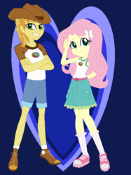 Size: 470x630 | Tagged: safe, artist:jamessentry, imported from derpibooru, braeburn, fluttershy, equestria girls, legend of everfree, braeshy, equestria girls-ified, female, male, shipping, straight