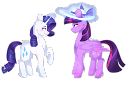 Size: 4688x3216 | Tagged: safe, artist:tosshatiaz4, imported from derpibooru, rarity, twilight sparkle, alicorn, female, lesbian, rarilight, shipping, simple background, transparent background, twilight sparkle (alicorn)