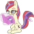 Size: 968x969 | Tagged: safe, artist:dusthiel, imported from derpibooru, moondancer, pony, unicorn, brush, female, magazine, magic, mare, simple background, solo, telekinesis, transparent background