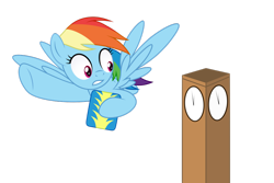 Size: 1024x682 | Tagged: safe, artist:mirrorcrescent, imported from derpibooru, rainbow dash, pegasus, pony, atg 2018, clock, clock tower, clothes, female, mare, newbie artist training grounds, simple background, solo, transparent background, uniform, wonderbolts uniform