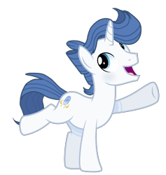 Size: 1264x1332 | Tagged: safe, artist:rainbows-skies, artist:thesmall-artist, imported from derpibooru, oc, oc only, oc:spectrum night, pony, unicorn, male, offspring, open mouth, parent:fancypants, parent:rarity, parents:raripants, simple background, solo, stallion, transparent background