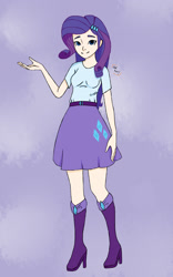 Size: 1500x2400 | Tagged: safe, artist:zokhun, imported from derpibooru, rarity, equestria girls, female, human coloration, solo