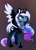 Size: 1042x1460 | Tagged: safe, artist:magnaluna, imported from derpibooru, princess luna, alicorn, pony, zefiros codex, alternate hairstyle, alternate universe, armor, beautiful, body markings, chest fluff, colored wings, colored wingtips, crown, ear fluff, ethereal mane, female, flowing mane, jewelry, regalia, solo