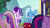 Size: 1280x720 | Tagged: safe, imported from derpibooru, screencap, princess cadance, starlight glimmer, trixie, twilight sparkle, alicorn, pony, unicorn, road to friendship, female, mare, plot, sisters-in-law, sunshine sunshine, twilight sparkle (alicorn), worried