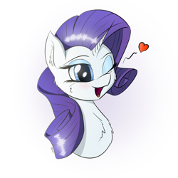 Size: 4000x4000 | Tagged: safe, artist:maneingreen, imported from derpibooru, rarity, pony, unicorn, blushing, female, heart, one eye closed, open mouth, solo, wink