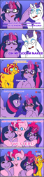 Size: 442x1744 | Tagged: safe, artist:nichroniclesvsart, imported from derpibooru, pinkie pie, rarity, sci-twi, sunset shimmer, twilight sparkle, alicorn, series:princess sciset, equestria girls, alternate hairstyle, female, human pony pinkie pie, human pony rarity, lesbian, recording, scitwilicorn, scitwishimmer, shipping, sunsetsparkle, twilight sparkle (alicorn), twolight