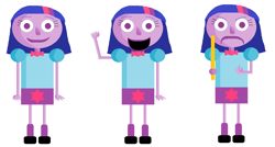 Size: 980x524 | Tagged: safe, artist:logan jones, imported from derpibooru, twilight sparkle, equestria girls, angry, baldi's basics in education and learning, clothes, female, leg warmers, ruler, shoes, skirt, smiling, style emulation, stylistic suck, waving