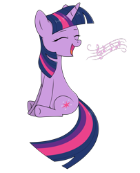 Size: 1010x1244 | Tagged: safe, artist:kirr12, imported from derpibooru, twilight sparkle, pony, unicorn, cute, eyes closed, female, happy, mare, music, music notes, simple background, singing, sitting, solo, transparent background, twiabetes, unicorn twilight