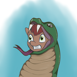 Size: 4000x4000 | Tagged: safe, artist:rubiont, imported from derpibooru, oc, earth pony, pony, snake, bosses of healthbaria (cyoa), eaten alive, fetish, forked tongue, male, maw, peril, predation, swallowing, unwilling, vore