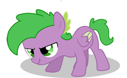 Size: 1280x784 | Tagged: safe, imported from derpibooru, spike, pegasus, pony, angry, ponified, ponified spike, scrunchy face, species swap, vector