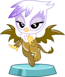 Size: 2779x3288 | Tagged: safe, artist:phucknuckl, imported from derpibooru, part of a set, gilda, griffon, my little pocket ponies, my little pony pocket ponies, cute, female, gildadorable, ios game, pocket ponies, simple background, transparent background