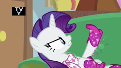 Size: 1920x1080 | Tagged: safe, imported from derpibooru, screencap, rarity, pony, unicorn, the end in friend, boots, female, glitter boots, mare, neckerchief, shoes, solo, starlight's office