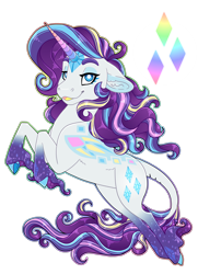 Size: 2600x3600 | Tagged: safe, artist:jackiebloom, imported from derpibooru, rarity, classical unicorn, pony, unicorn, coat markings, colored fetlocks, colored hooves, colored horn, female, leonine tail, mare, open mouth, rainbow power, realistic horse legs, simple background, solo, transparent background, unshorn fetlocks