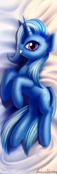 Size: 1667x5000 | Tagged: safe, artist:adagiostring, imported from derpibooru, trixie, pony, unicorn, body pillow, body pillow design, female, lightly watermarked, looking at you, mare, signature, smiling, solo, watermark